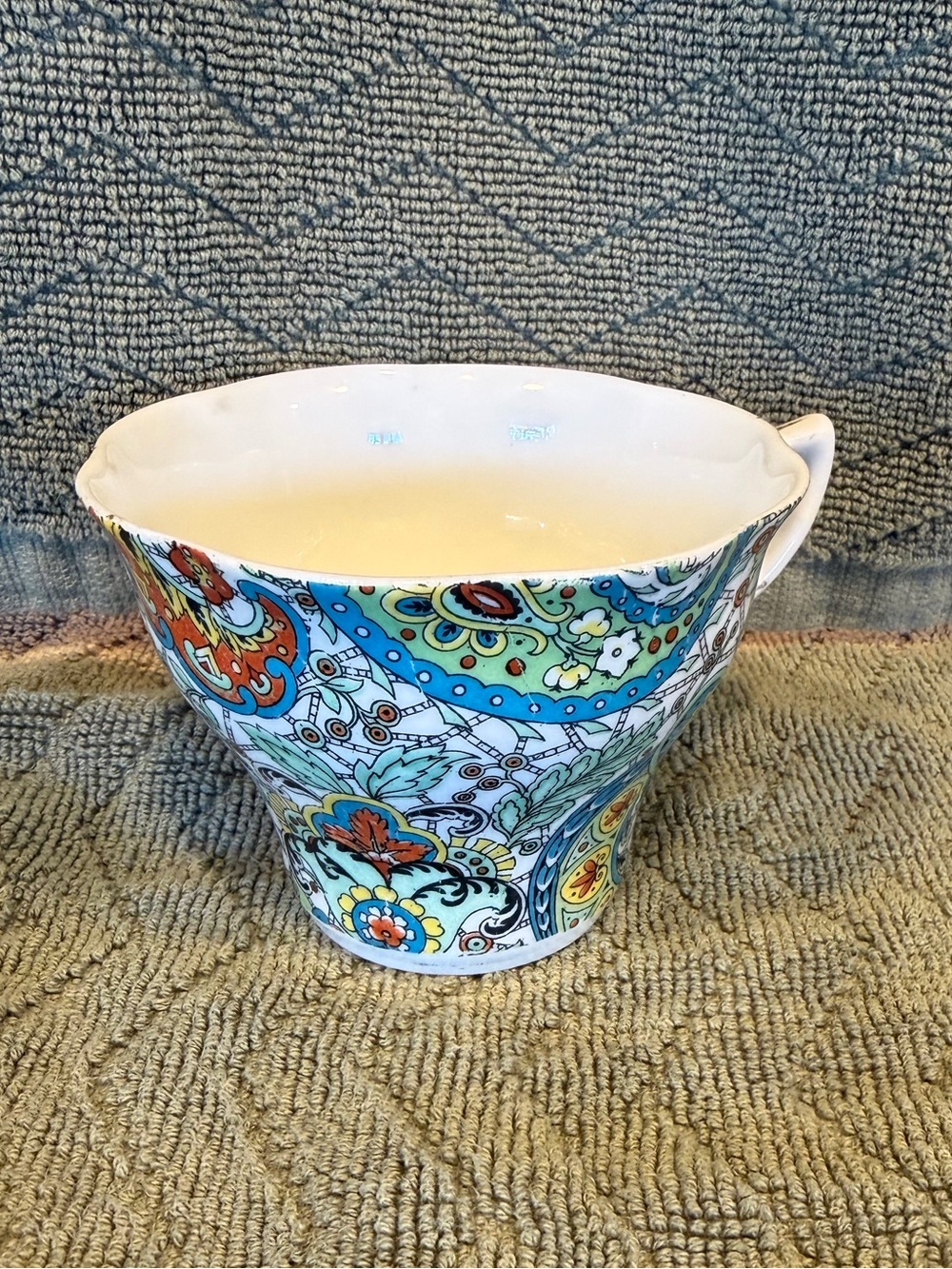 (Rare) Rosina Paisley Chintz Demitasse Bone China Teacup